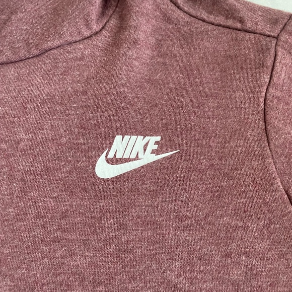 Nike Women’s Sweater Hoodie Funnel Neck Hoodie Sweatshirt Size 1X Burgundy - Picture 5 of 10